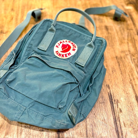 Fjällräven Kanken small blue green backpack - Picture 3 of 10
